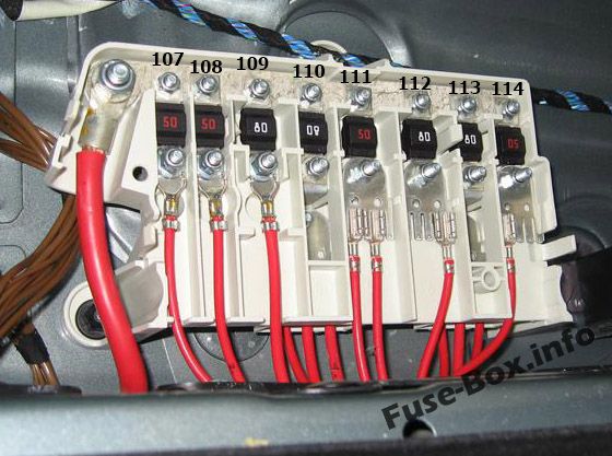 Yerdeki blok: BMW 5 Serisi (1996, 1997, 1998, 1999, 2000, 2001, 2002, 2003)