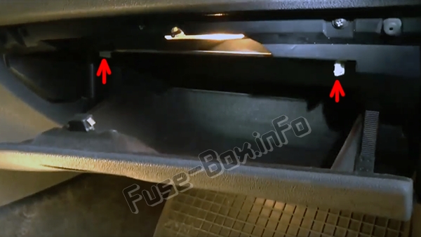 Sigortaların yolcu bölmesindeki yeri: BMW X3 (E83; 2004-2010)