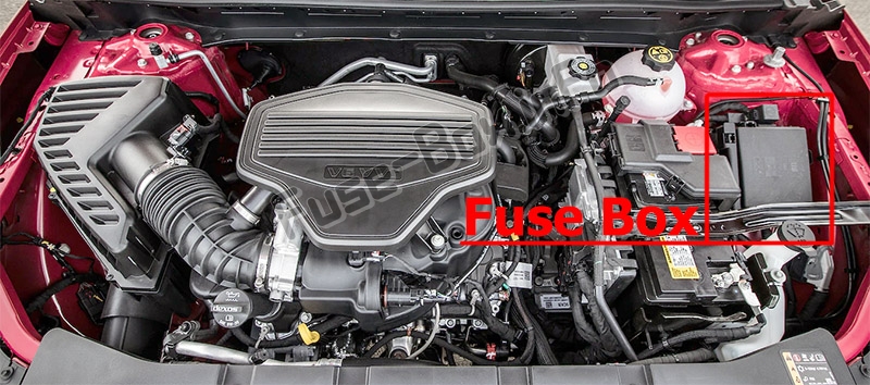 Sigortaların motor bölmesindeki yeri: Chevrolet Blazer (2019- ..)
