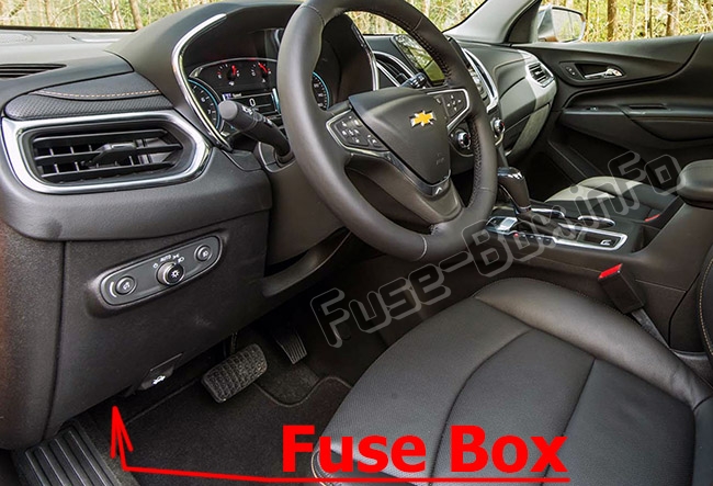 Sigortaların yolcu bölmesindeki yeri: Chevrolet Equinox