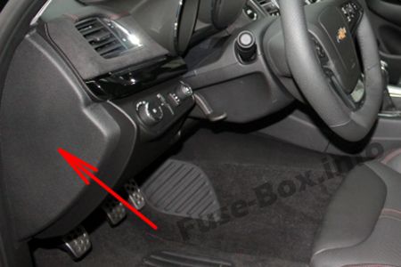 Sigortaların yolcu bölmesindeki yeri: Chevrolet SS