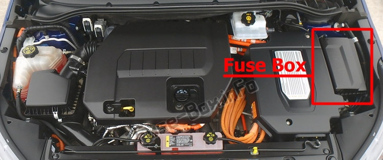 Sigortaların motor bölmesindeki yeri: Chevrolet Volt (2011-2015)