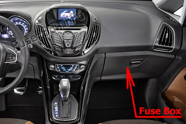 Sigortaların yolcu bölmesindeki yeri: Ford B-MAX (2012-2017)