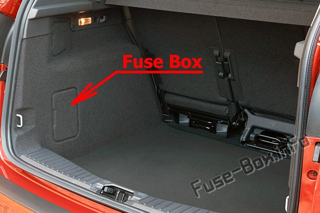Sigortaların bagajdaki yeri: Ford C-MAX (2011-2014)