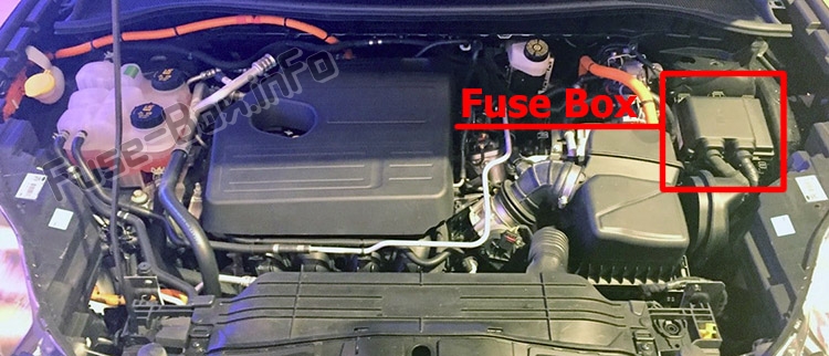 Sigortaların motor bölmesindeki yeri: Ford Escape (2020- ..)