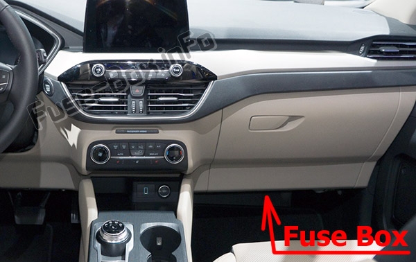 Sigortaların yolcu bölmesindeki yeri: Ford Escape (2020- ..)