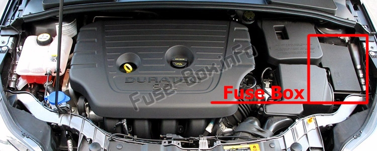 Sigortaların motor bölmesindeki yeri: Ford Focus (2015-2018)