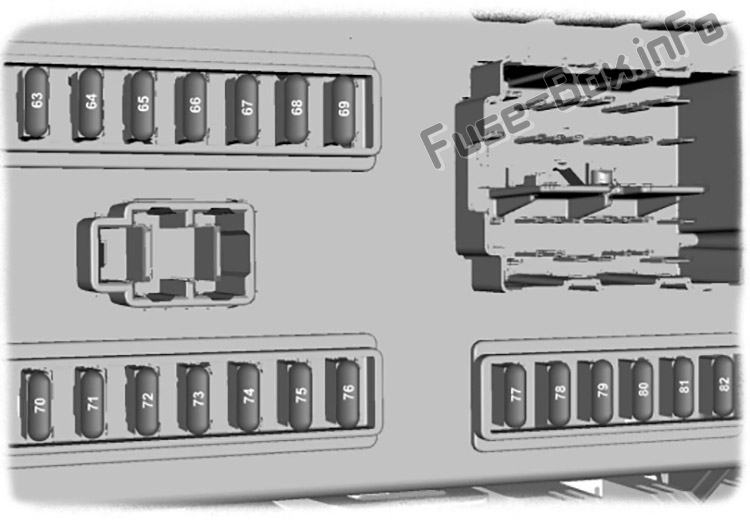 Yolcu bağlantı kutusu şeması: Ford Transit (2007, 2008, 2009, 2010, 2011, 2012, 2013, 2014)