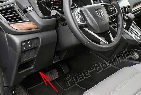 Sigortaların yolcu bölmesindeki yeri: Honda CR-V (2017, 2018, 2019 -...)