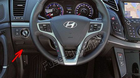 Sigortaların yolcu bölmesindeki yeri (LHD): Hyundai i40 (2012-2016)