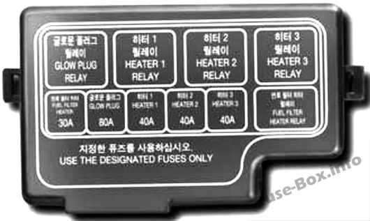 Motor bölmesindeki alt panel (Dizel): KIA Sportage (2004, 2005, 2006, 2007, 2008, 2009, 2010)