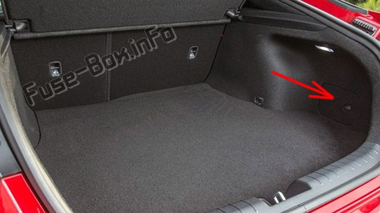 Sigortaların bagajdaki yeri: KIA Stinger (2018, 2019 -...)