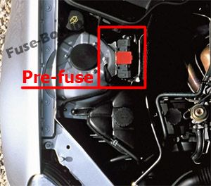 Motor ön sigorta kutusu: Mercedes-Benz SLK-Class (2005-2011)