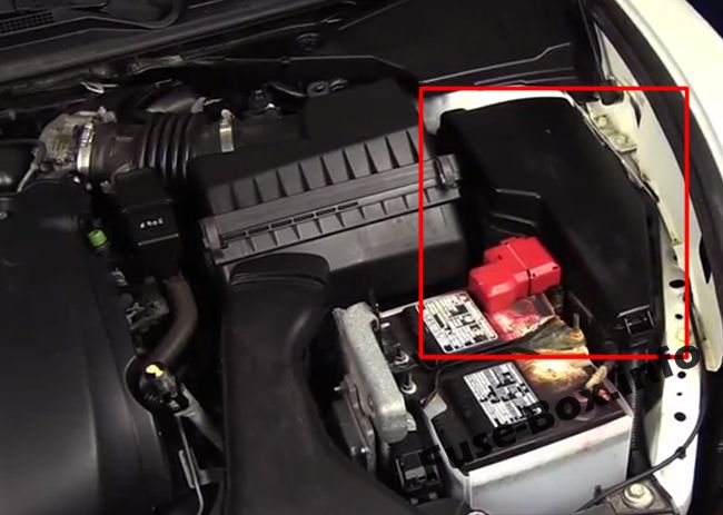 Sigortaların motor bölmesindeki yeri: Nissan Teana (2009-2014)