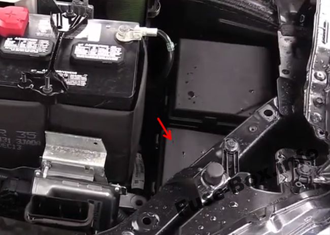 Sigortaların motor bölmesindeki yeri: Nissan X-Trail (2013-2018)