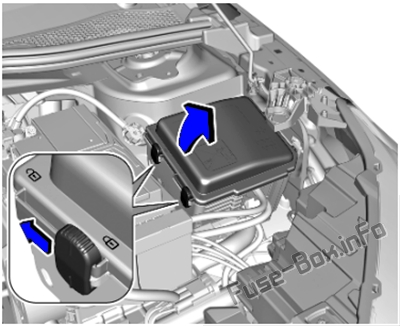Sigortaların motor bölmesindeki yeri: Opel / Vauxhall Corsa F (2019, 2020 ..)