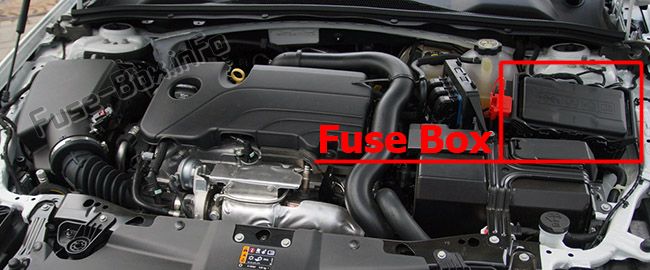 Sigortaların motor bölmesindeki yeri: Opel / Vauxhall Insignia B (2018, 2019 -...)