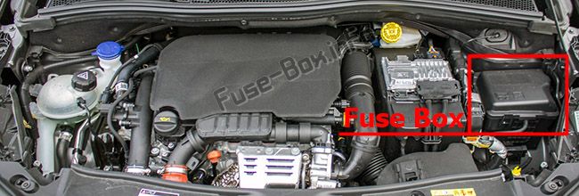 Sigortaların motor bölmesindeki yeri: Peugeot 2008 (2013, 2014, 2015, 2016)