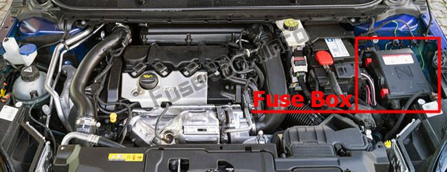 Sigortaların motor bölmesindeki yeri: Peugeot 308 (2014-2018- ..)