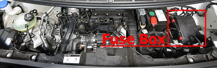 Sigortaların motor bölmesindeki yeri: Peugeot Expert VU / Traveler (2016-2019 ..)