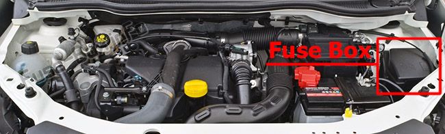 Sigortaların motor bölmesindeki yeri: Renault Captur (2013-2019)
