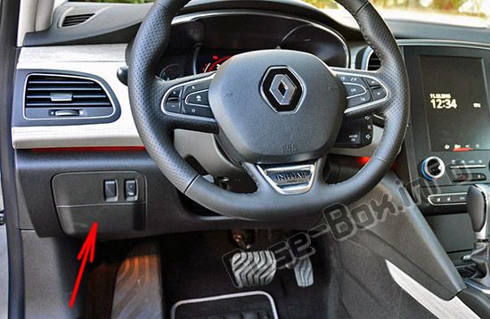 Sigortaların yolcu bölmesindeki yeri: Renault Talisman (2015-2019- ..)