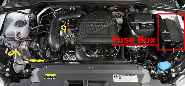 Motor bölmesindeki sigortaların yeri: SEAT Arona (2017, 2018 -...)