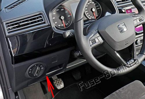 Sigortaların yolcu kabinindeki yeri: SEAT Ibiza (2017, 2018 -...)