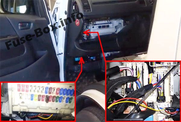 Sigortaların yolcu bölmesindeki yeri: Toyota HiAce (2014-2018- ..)