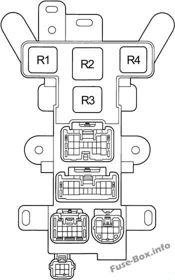 Yolcu bölmesi röle kutusu: Toyota RAV4 (1995, 1996, 1997)