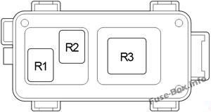 Röle kutusu n ° 1 (DRL'siz): Toyota ist / Urban Cruiser (2008-2016)