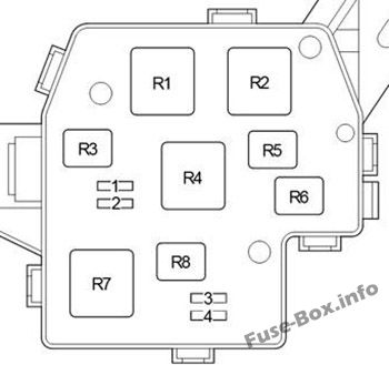 Röle kutusu # 2 (DRL ile): Toyota ist / Urban Cruiser (2008-2016)