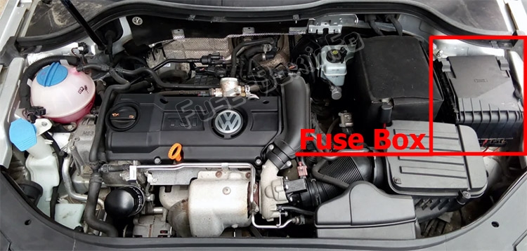 Sigortaların motor bölmesindeki yeri: Volkswagen Passat B7 (2011-2015)