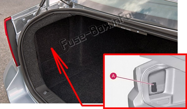 Sigortaların bagaj bölmesindeki yeri: Volvo S80 (2011-2016)