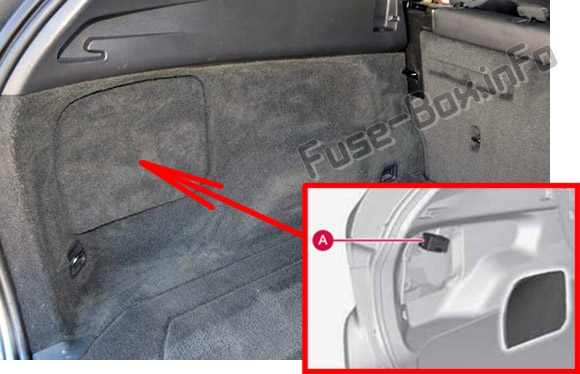 Sigortaların bagaj bölmesindeki yeri: Volvo XC60 (2013-2017)